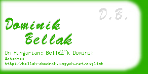 dominik bellak business card